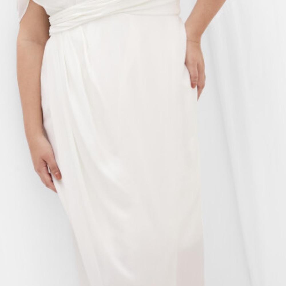 City Chic White Maxi Skirt